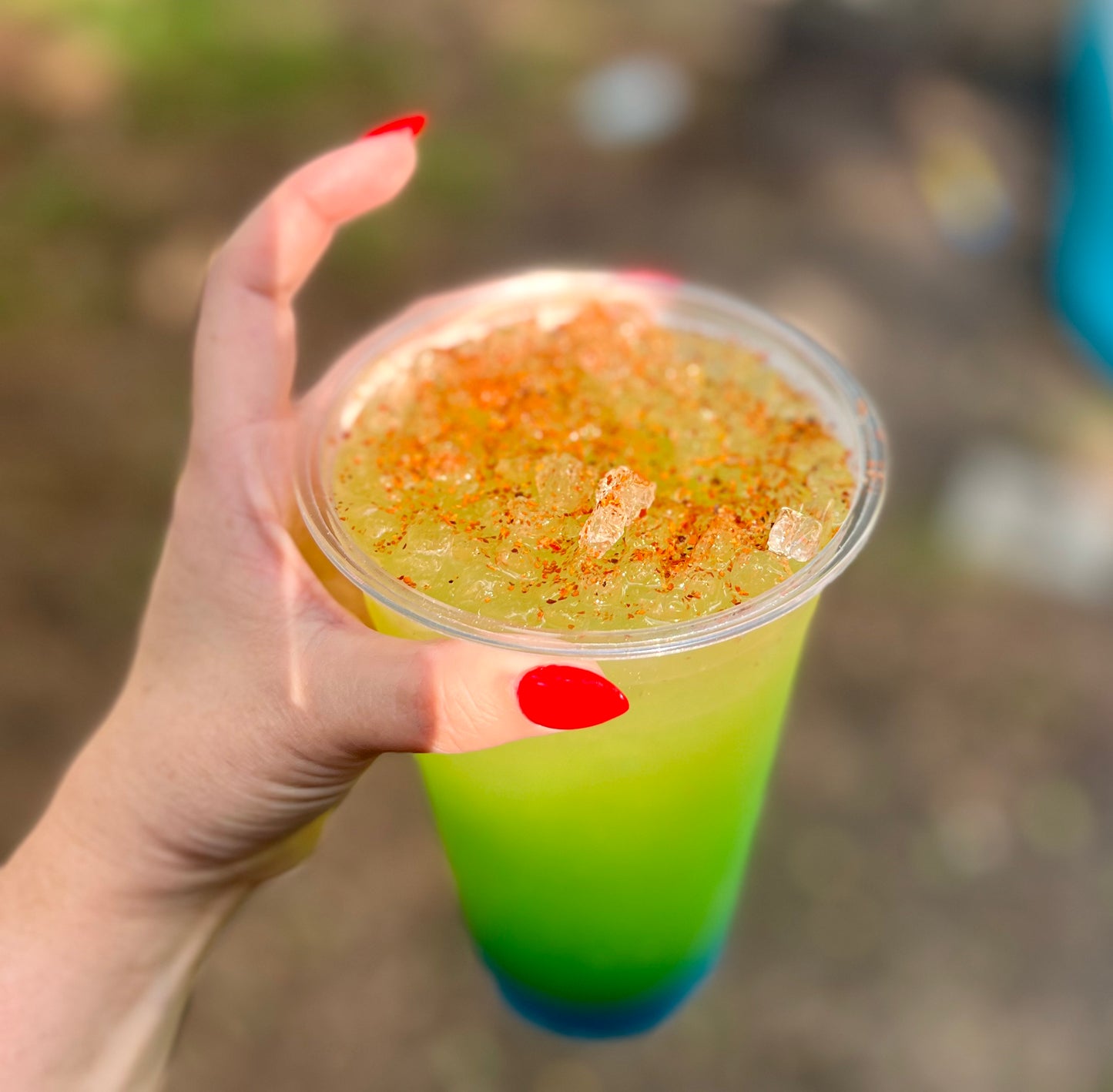 Mexican Sunset (lemon lime lo, pineapple passionfruit, pineapple, lemon lime)