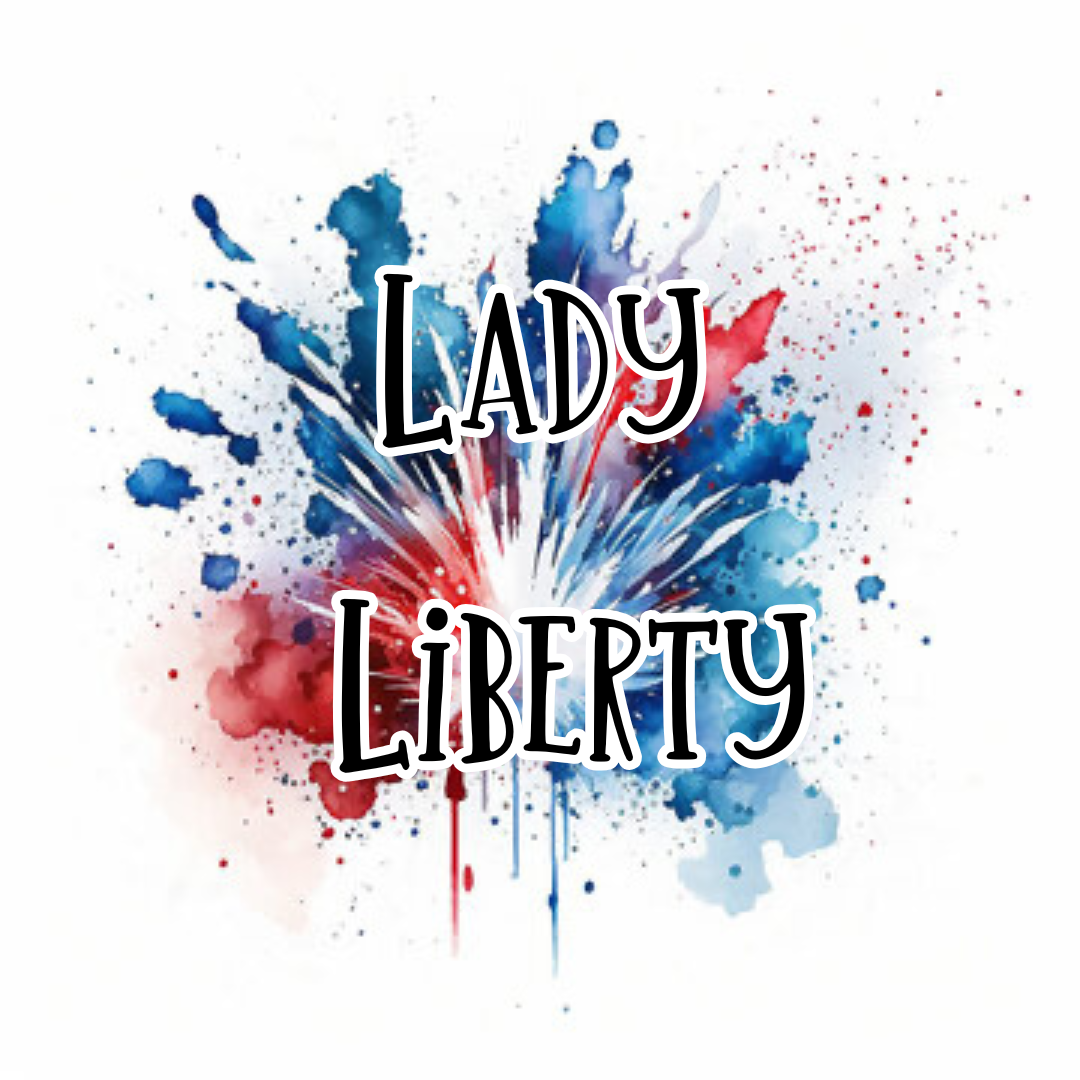Lady Liberty (blackberry lo, blackberry, grape, pink starburst)