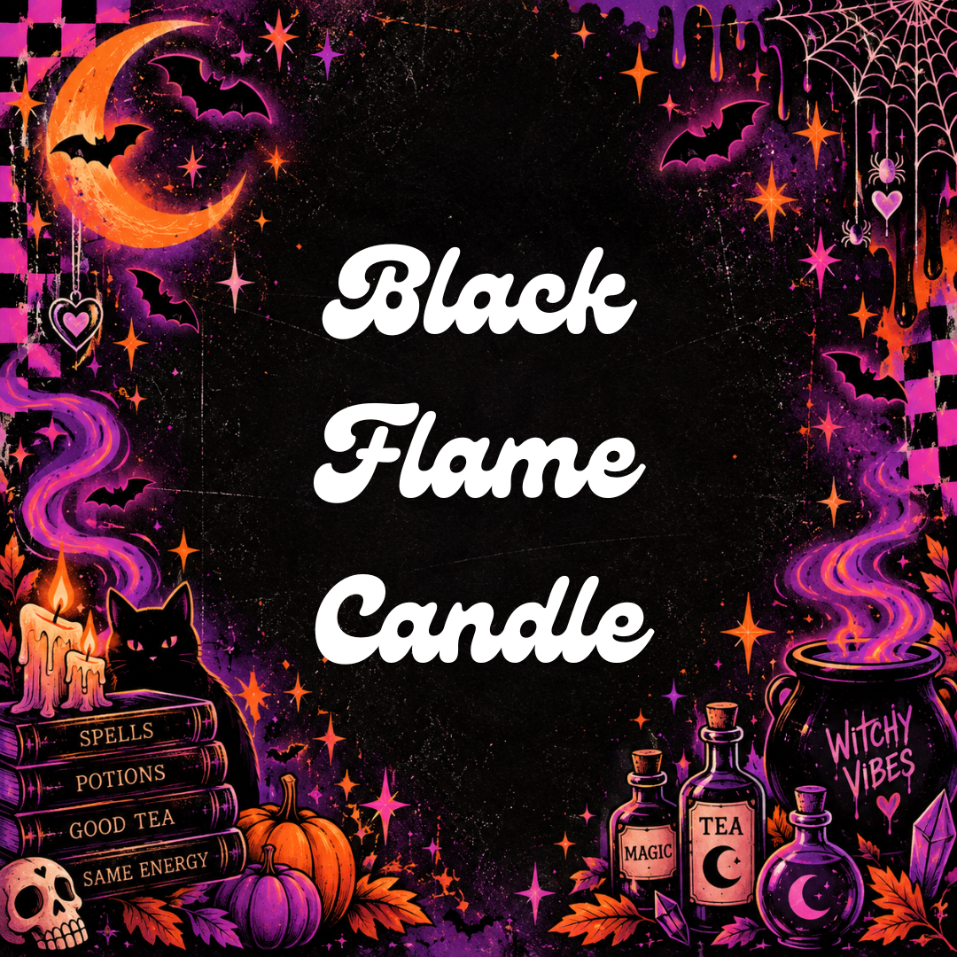 Black Flame Candle