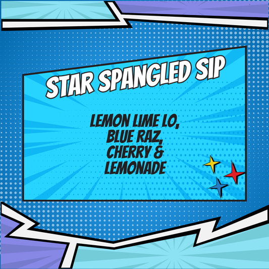 Star Spangled Sip (Lemon Lime LO, Blue Raz, Cherry & Lemonade)
