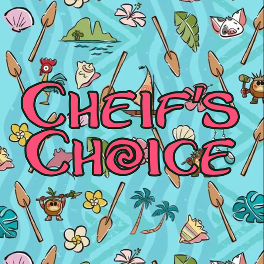 Chief's Choice (pineapple lo, peach tea, strawberry, mango)